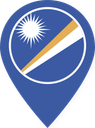 Marshall Islands Color Pin