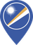 Marshall Islands Color Pin