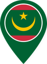 Mauritania Color Pin