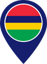 Mauritius Color Pin