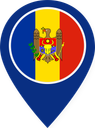 Moldova Color Pin