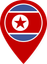 North Korea Color Pin