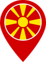 North Macedonia Color Pin