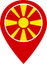 North Macedonia Color Pin