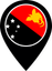 Papua New Guinea Color Pin