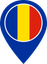 Romania Color Pin
