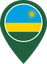 Rwanda Color Pin