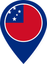 Samoa Color Pin