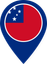 Samoa Color Pin