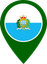 San Marino Color Pin
