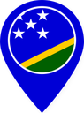 Solomon Islands Color Pin