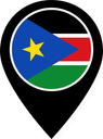South Sudan Color Pin
