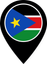 South Sudan Color Pin