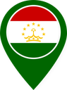 Tajikistan Color Pin