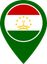 Tajikistan Color Pin