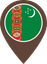 Turkmenistan Color Pin