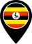 Uganda Color Pin