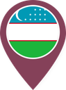 Uzbekistan Color Pin