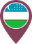 Uzbekistan Color Pin