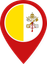 Vatican City Color Pin