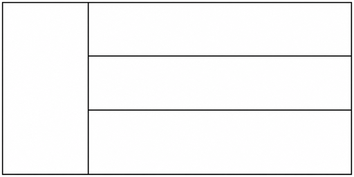 United Arab Emirates flag coloring page outline