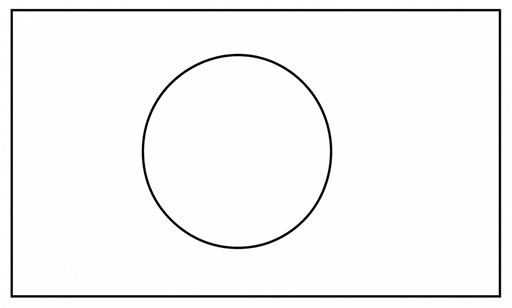 Bangladesh flag coloring page outline