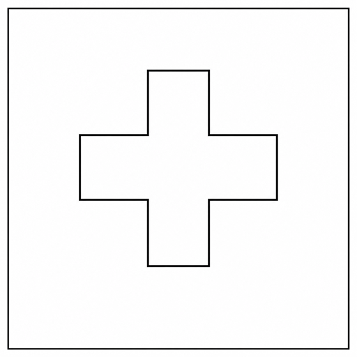 Switzerland flag coloring page outline
