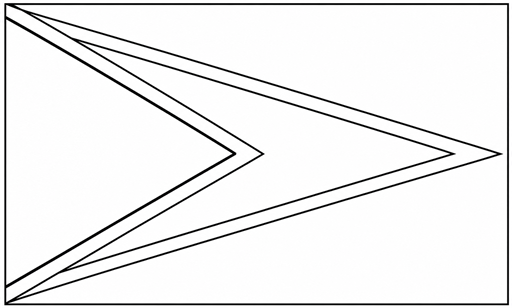 Guyana flag coloring page outline