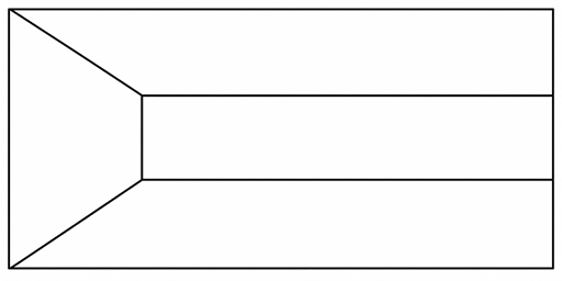 Kuwait flag coloring page outline