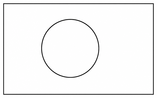 Palau flag coloring page outline
