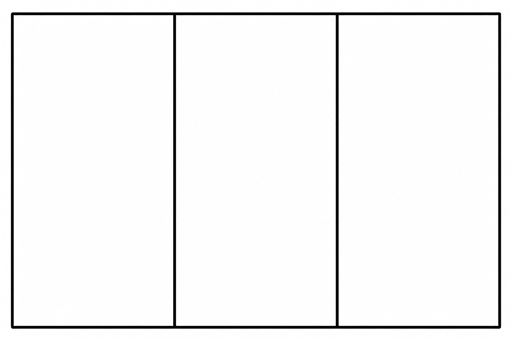 Romania flag coloring page outline