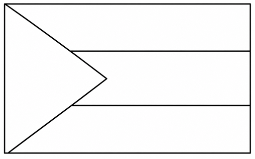 Sudan flag coloring page outline