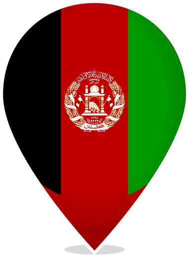 Afghanistan Teardrop Pin