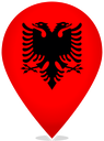 Albania Teardrop Pin