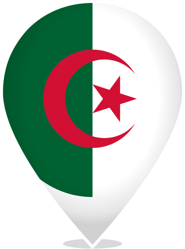 Algeria Teardrop Pin