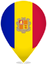 Andorra Teardrop Pin