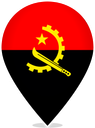 Angola Teardrop Pin