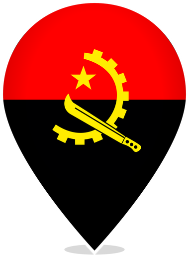 Angola Teardrop Pin