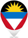 Antigua And Barbuda Teardrop Pin