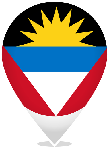 Antigua And Barbuda Teardrop Pin