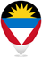 Antigua And Barbuda Teardrop Pin