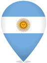 Argentina Teardrop Pin