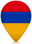 Armenia Teardrop Pin
