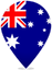 Australia Teardrop Pin