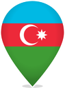 Azerbaijan Teardrop Pin