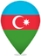 Azerbaijan Teardrop Pin