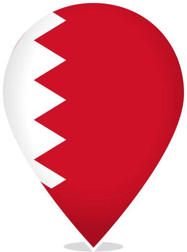 Bahrain Teardrop Pin