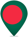 Bangladesh Teardrop Pin