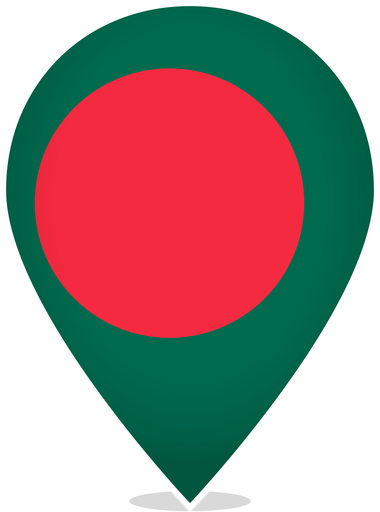 Bangladesh Teardrop Pin