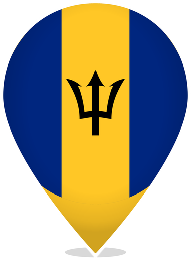 Barbados Teardrop Pin